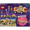 LEGO Friends Food Truck Hot-Dog, Piccolo Camion Giocattolo con Cucina, 2 Mini Bamboline di Leo e Kaya, il Gatto Churro, Accessor