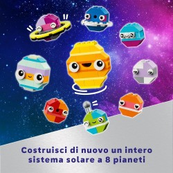 LEGO Classic Pianeti dello Spazio Creativi, Modellino da Costruire di Sistema Solare con Razzo Spaziale Giocattolo, Playset per 