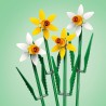 LEGO Creator Narcisi Set di Fiori Finti, Bouquet come Decorazione di Casa, Regalo di San Valentino, per Lei o Lui, 40747