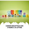 LEGO DUPLO Il Camioncino dell’Alfabeto, Giochi Educativi per Bambini e Bambine da 2 Anni in su, con Rimorchio Trasporta Mattonci