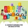 LEGO DUPLO Il Camioncino dell’Alfabeto, Giochi Educativi per Bambini e Bambine da 2 Anni in su, con Rimorchio Trasporta Mattonci