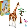 LEGO Creator 3 in 1 Animali del Safari, Giocattolo Trasformabile da Giraffa e Fenicottero in 2 Gazzelle o in Leone e Farfalla, 3