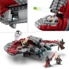LEGO Star Wars Shuttle Jedi T-6 di Ahsoka Tano, Astronave con 4 Minifigure Incluse Sabine Wren e Marrok con Spade Laser, 75362