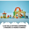 LEGO DUPLO Cura degli Animali di Fattoria Giocattolo, Gioco di Ruolo Educativo con Figure di Cavalli, Mucche e Galline, Set Pres