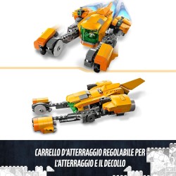 LEGO Marvel - Astronave di Baby Rocket, con Minifigure del Personaggio del Supereroe dei Guardiani della Galassia Volume 3, 7625