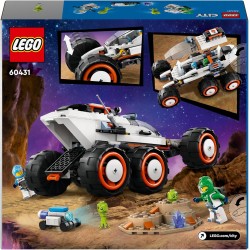 LEGO - City Rover Esploratore Spaziale e Vita Aliena, da 6 Anni con 2 Minifigure di Astronauti, Robot e Action Figure di 2 Alien