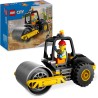 LEGO - City Rullo Compressore, Set di Costruzioni Giocattolo da 5 Anni in su, Veicolo Stradale da Cantiere con Minifigure dell O
