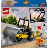 LEGO - City Rullo Compressore, Set di Costruzioni Giocattolo da 5 Anni in su, Veicolo Stradale da Cantiere con Minifigure dell O