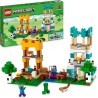 LEGO - Minecraft Crafting Box 4.0, Playset 2in1, Torri Fluviali o Cottage del Gatto, con le Figure di Alex, Steve, un Creeper e 
