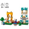 LEGO - Minecraft Crafting Box 4.0, Playset 2in1, Torri Fluviali o Cottage del Gatto, con le Figure di Alex, Steve, un Creeper e 