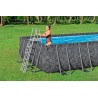 Bestway - Piscina APX 365 Rettangolare 732x366x132 Color Marmo Scuro 561KG