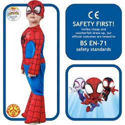 Rubies costume Spiderman Spidey, Prescolare, Marvel, Avengers, Taglia S, 3-4 anni, Multicolore (702740-S)