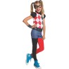 Rubies - Costume SuperHero Harley Quinn Girl Costume per Bambini, Tg. L (8/10 anni), 620744-L