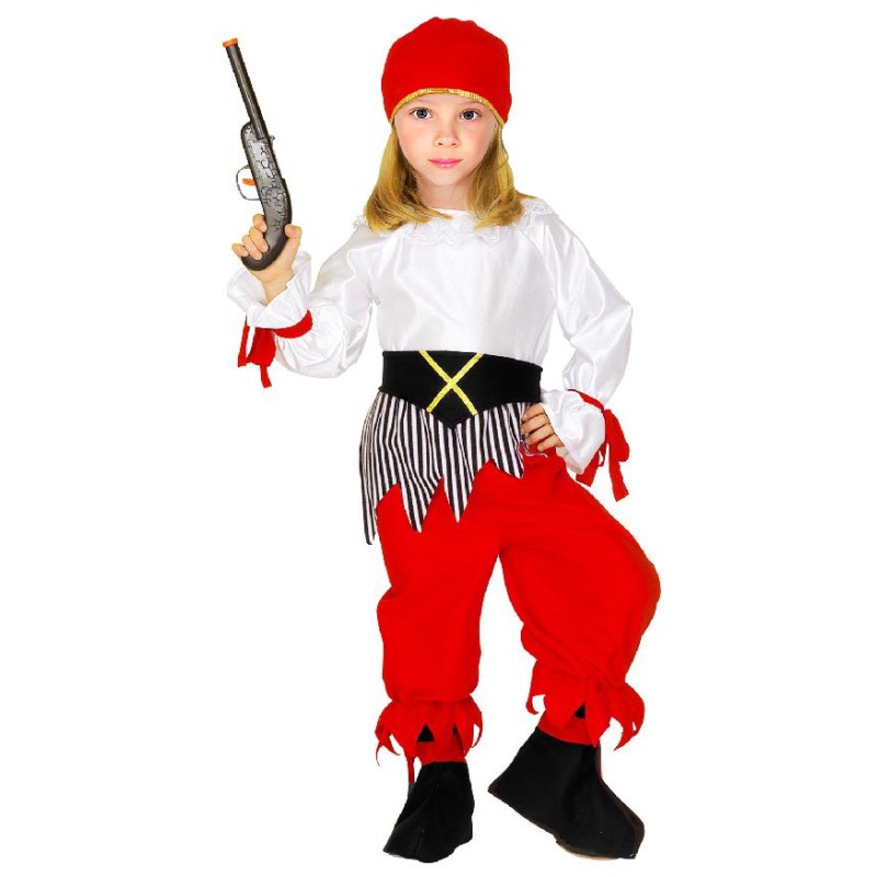 Widmann - Costume Piratessa per Bambini 110 cm (3/4 anni), 43809