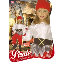 Widmann - Costume Piratessa per Bambini 110 cm (3/4 anni), 43809