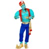Widmann - Costume da Genio Magico, camicia muscolare, gilet, pantaloni, fascia per scarpe, turbante, Taglia XL, 10234