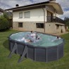 Piscina acciaio GRE serie GRANADA  500x300x132h Ovale