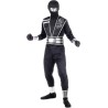 Widmann - Costume da bambino Mirror Ninja Tg. (140 cm - 8/10 anni), Combattente (casacca, pantaloni, corazza con cintura, bracci