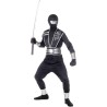 Widmann - Costume da bambino Mirror Ninja Tg. (140 cm - 8/10 anni), Combattente (casacca, pantaloni, corazza con cintura, bracci