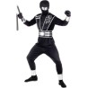 Widmann - Costume da bambino Mirror Ninja Tg. (140 cm - 8/10 anni), Combattente (casacca, pantaloni, corazza con cintura, bracci