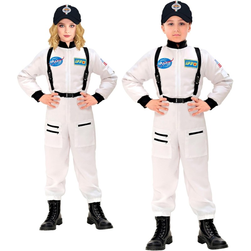 Widmann - Costume da Astronauta per bambini, Tg. (164 cm - 14/16 anni), Tuta spaziale, Viaggiatore spaziale, 11029 Widmann - Costume da Astronauta per bambini, Tg. (164 cm - 14/16 anni), Tuta spaziale, Viaggiatore spaziale, 11029