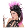 Widmann - Parrucca Punk con Coda di Cavallo in sacchetto - ass. in 6 colori: rosso, blu, rosa, viola, arancione, verde, 5940K