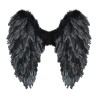 Widmann - Ali Pieghevoli Piumate Nere 50 x 50 cm, 12190