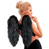 Widmann - Ali Pieghevoli Piumate Nere 50 x 50 cm, 12190