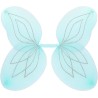 Widmann - Ali Glitter per Bambina, Fatina, Farfalla, Carnevale, Feste A Tema, 58 x 46 Cm, Colore Azzurro, 86412