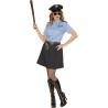 Widmann - Costume Poliziotta Adulto Tg. XS (camicia, gonna, cintura, cappello), 04019