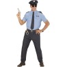 Widmann - Costume da Ufficiale di Polizia per adulti Tg. XXXL (camicia, pantaloni, cintura, cravatta, cappello), 04035