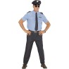 Widmann - Costume da Ufficiale di Polizia per adulti Tg. XXXL (camicia, pantaloni, cintura, cravatta, cappello), 04035