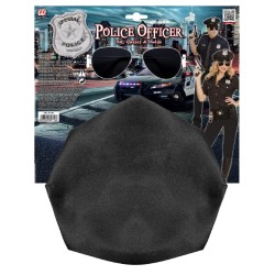 Widmann - Set Poliziotto (cappello, occhiali, distintivo), 95719