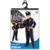 Widmann - Costume da Poliziotto per bambino Tg. (116 cm - 4/5 anni), uniforme, poliziotto, polizia, 76555