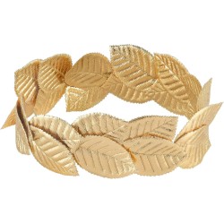 Widmann - Corona di Alloro Oro, eleganza dorata, comfort elastico, dettagli realistici, 09168