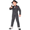Widmann - Costume da Gangster per bambini Tg. (158 cm - 11/13 anni), abito gessato, criminale, boss mafioso, 18828