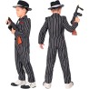 Widmann - Costume da Gangster per bambini Tg. (164 cm - 14/16 anni), abito gessato, criminale, boss mafioso, 18829