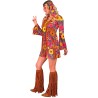 Widmann - Costume Hippie, flower girl, flower power, costume da donna Tg. XXL, 18890