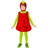 Widmann - Costume da Fragola per bambino Tg. (110 cm - 3/4 anni), tuta e copricapo, 26079