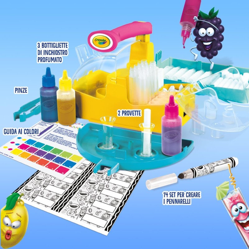 CRAYOLA Laboratorio dei Pennarelli Profumelli Neon, Crea i tuoi