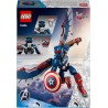 LEGO 76296 Marvel Nuovo Personaggio Costruibile di Captain America, Action Figure Giocattolo, Supereroe Snodabile da Collezione 