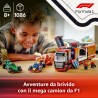 LEGO City 60445 - Autotrasportatore F1 con Monoposto RB20 e AMR24 F1 - Camion Giocattolo da Costruire con 2 Modelli di Auto da C