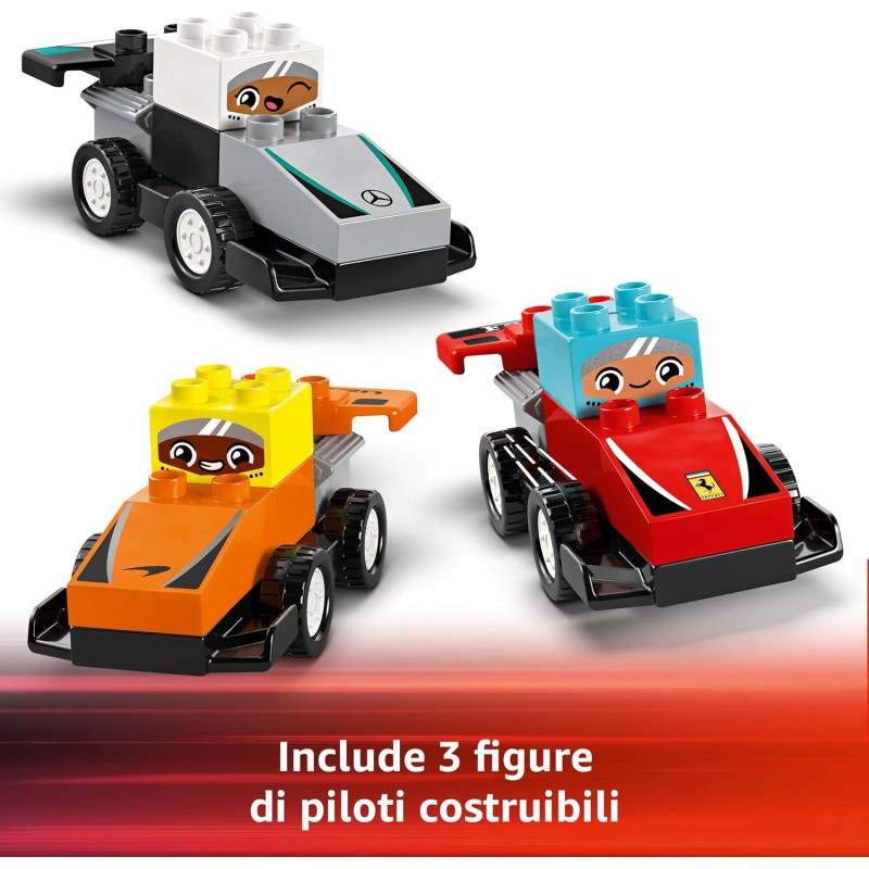 Duplo Macchina 1x Lego Duplo Fahrzeug Auto Rot Coupe Cabrio Wagen