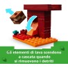 LEGO Minecraft 21266 - Battaglia sul Ponte del Nether, Gioco di Avventura per Bambini e Bambine da 6 Anni, Piccolo Set da Costru