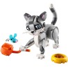 LEGO Creator 31163 - 3 in 1 Gatto Giocoso Giocattolo - Si Trasforma in Piccione o in Cane - Animali da Costruire - Idea Regalo d