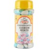 CRISPO Cuoricini Mignon Celesti e Bianchi per Pasticceria e Cake Design 85gr - Confetti di Cioccolato Fondente a forma di Cuore 