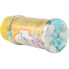 CRISPO Cuoricini Mignon Celesti e Bianchi per Pasticceria e Cake Design 85gr - Confetti di Cioccolato Fondente a forma di Cuore 