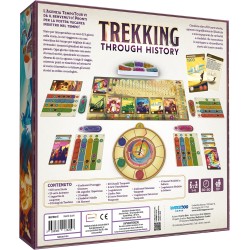 Asmodee - Trekking Through History, Gioco da Tavolo, 1-4 Giocatori, 10+ Anni, Edizione in Italiano