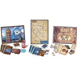 Clementoni - Sblocca la Porta Città, Gioco da Tavolo, Escape Room per Bambini 8+ Anni e Adulti, Ambientata a Roma, Londra e Pari