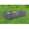 Bestway - Piscina APX 365 Rettangolare 549x274x132 Color Marmo Scuro 561KA